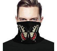 Cache-Col Papillon Chapeaux Demi-Visage Séchage Rapide Écharpe Tube Multi-Usage Écharpe, pour Cyclisme, Randonnée, Course À Pied, Vélo, 26x30cm