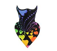 Cache-Col Spirale De Cœurs Arc-en-Ciel Bandeaux Multi-Usage Écharpe Tube Élastique Headwrap, pour Randonnée, Course À Pied, Femme, Extérieur, 24x51cm