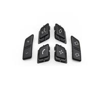 Cache Commande Au Volant Multifonctions Pour BMW Série 3 X1 E90 E91 E92 E93 E84 2005-2015 - Références : 61316959893 Et 61316959894 Boutons Interrupteur Commande Volant(Model B 6Piece)