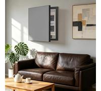 Cache Compteur Electrique Art Mural pour Couvrir le Panneau Électrique, Couvercle de Boîtier de Disjoncteur Électrique Uni, Couvercle de Boîte de Distribution(Gray,45 x 55cm (17 3/4" x 21 5/8"))