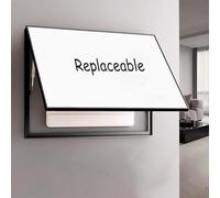 Cache Compteur Electrique Boîtier de Compteur à Écran Blanc avec Possibilité D'insertion D'une Image, Couvercle de Boîte à Disjoncteurs, Couvercle de Protection(90x70cm(35 3/8x27 1/2"))