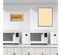 Cache compteur electrique Cache-boîte à Disjoncteurs Décoratif, Armoire à Fusibles Dissimulée 40 45 50 60 70 cm, Habillage de Coffret de Compteur Vertical avec Cadre Noir(Yellow,24x31in/60x80cm)