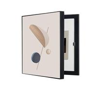 Cache Compteur Electrique, Cache Tableau Electrique Decoratif Cacher Les Peintures Art Mural avec Cadre Poster DéCoration Salon(C,50X70CM/19.6x27.5in)