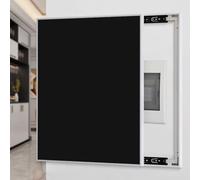 Cache compteur electrique Couvercle Coulissant Décoratif pour Coffret à Fusibles, Couvercle de Compteur Uni, Largeur 30, 40, 50, 60 cm, Couvercle de Disjoncteur Intérieur(Style D,24x31in/60x80cm)