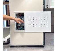 Cache Compteur Electrique Couvercle de Boîtier à Fusibles Coulissant et Amovible, Couvercle de Tableau Électrique Respirant, Couvercle de Compteur Blanc Autocollant(Style B,22x18in/55x45cm)