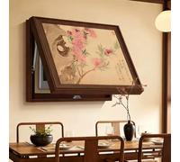 Cache Compteur Electrique De Style Chinois Avec Système De Levage Hydraulique, Dissimulant Le Panneau - Peinture Sur Toile(Brown2,55 * 45cm/21.7 * 17.7in)