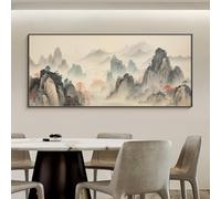 Cache Compteur Électrique Déco Murale avec Finitions Mat et Brillant | Toile Mate et Porcelaine Cristal Brillante, Pose sans Perçage, pour Salon Salle à Manger Déco Murale