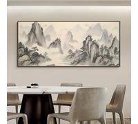 Cache Compteur Électrique Déco Murale avec Finitions Mat et Brillant | Toile Mate et Porcelaine Cristal Brillante, Pose sans Perçage, pour Salon Salle à Manger Déco Murale