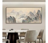Cache Compteur Électrique Déco Murale avec Finitions Mat et Brillant | Toile Mate et Porcelaine Cristal Brillante, Pose sans Perçage, pour Salon Salle à Manger Déco Murale