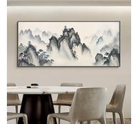 Cache Compteur Électrique Déco Murale avec Finitions Mat et Brillant | Toile Mate et Porcelaine Cristal Brillante, Pose sans Perçage, pour Salon Salle à Manger Déco Murale
