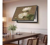 Cache Compteur Électrique Décoratif Tableau Mural Design avec Charnières Dissimulées Boîtier de Protection pour Disjoncteurs Tableau de Décoration Salon et Entrée(Style-c,55 * 45cm)