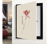 Cache Compteur Electrique Décorer le cadre pour boîte électrique, Boîte De Distribution Créativité Mural, pour Compteur Électrique, pour Tous Les Styles d'intérieur(Black 3,60 * 80cm/24 * 31.5in)