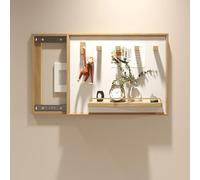Cache Compteur Electrique En Bois Avec Push-pull, Cache-panneau Électrique Décoratif Pour Intérieur, Avec Colonne Magnétique, Pour Maison, Bureau, Appartement(White 2,40 * 30cm/15.7 * 11.8in)