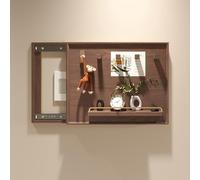 Cache Compteur Electrique En Bois Avec Push-pull, Cache-panneau Électrique Décoratif Pour Intérieur, Avec Colonne Magnétique, Pour Maison, Bureau, Appartement(Brown 2,40 * 30cm/15.7 * 11.8in)