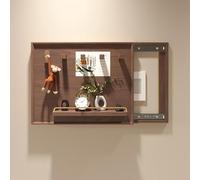 Cache Compteur Electrique En Bois Avec Push-pull, Cache-panneau Électrique Décoratif Pour Intérieur, Avec Colonne Magnétique, Pour Maison, Bureau, Appartement(Brown 1,50 * 40cm/19.7 * 15.7in)