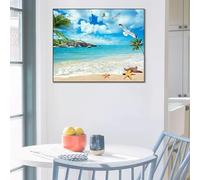 Cache Compteur Électrique Haut de Gamme, Tableau Décoratif Artisanal avec Cadre Épais et Écologique, Peinture Murale Imperméable pour une Décoration Intérieure Durable(Style-h,20"*16")