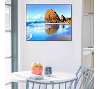 Cache Compteur Électrique Haut de Gamme, Tableau Décoratif Artisanal avec Cadre Épais et Écologique, Peinture Murale Imperméable pour une Décoration Intérieure Durable(Style-g,28"*20")