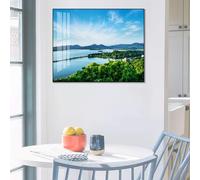 Cache Compteur Électrique Haut de Gamme, Tableau Décoratif Artisanal avec Cadre Épais et Écologique, Peinture Murale Imperméable pour une Décoration Intérieure Durable(Style-r,20"*16")