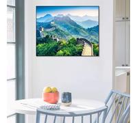 Cache Compteur Électrique Haut de Gamme, Tableau Décoratif Artisanal avec Cadre Épais et Écologique, Peinture Murale Imperméable pour une Décoration Intérieure Durable(Style-f,22"*48")