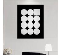 Cache Compteur Electrique Moderne Mural Tableau de Protection Décoratif pour Coffret Electrique Intérieur Installation Rapide Peinture sur Toile avec Cadre PS(Style-w,63 * 45cm)