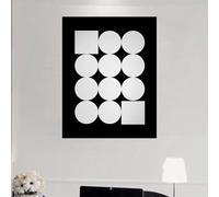 Cache Compteur Electrique Moderne Mural Tableau de Protection Décoratif pour Coffret Electrique Intérieur Installation Rapide Peinture sur Toile avec Cadre PS(Style-q,63 * 45cm)