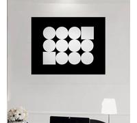 Cache Compteur Electrique Moderne Mural Tableau de Protection Décoratif pour Coffret Electrique Intérieur Installation Rapide Peinture sur Toile avec Cadre PS(Style-e,50 * 40cm)