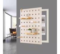 Cache Compteur Electrique Mural, Pas De Coup De Poing Verticale Couvercle De Panneau électrique, for Salons, Dortoirs Et Hôtels, Idéal pour Votre Maison(White,60 * 50cm/23 * 19in)