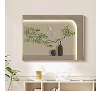 Cache Compteur Électrique Mural, Plaque De Disjoncteur Dissimulé, Avec Cadre PS, Cache Tableau Électrique Peinture Décorative Pour Salon Ou Bureau À Domicile(A-10,55x40cm/21.7x15.7")