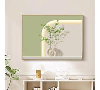 Cache Compteur Électrique Mural, Plaque De Disjoncteur Dissimulé, Avec Cadre PS, Cache Tableau Électrique Peinture Décorative Pour Salon Ou Bureau À Domicile(A-3,55x40cm/21.7x15.7")