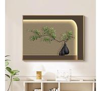 Cache Compteur Électrique Mural, Plaque De Disjoncteur Dissimulé, Avec Cadre PS, Cache Tableau Électrique Peinture Décorative Pour Salon Ou Bureau À Domicile(A-9,60x45cm/23.6x17.7")