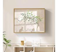 Cache Compteur Électrique Mural, Plaque De Disjoncteur Dissimulé, Avec Cadre PS, Cache Tableau Électrique Peinture Décorative Pour Salon Ou Bureau À Domicile(A-11,45x35cm/17.7x13.8")