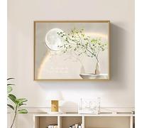 Cache Compteur Électrique Mural, Plaque De Disjoncteur Dissimulé, Avec Cadre PS, Cache Tableau Électrique Peinture Décorative Pour Salon Ou Bureau À Domicile(A-13,70x50cm/27.6x19.7")