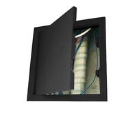 Cache Compteur Electrique Panneau D'accès Mural Encastré Avec Cadenas - 10-60cm Carré En Métal, Porte D'inspection Pop-up, Peignable Et Personnalisable Pour Maison/hôpital(Black,33x33cm(WxH))