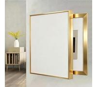 Cache Compteur Electrique Plaque Décorative Murale pour Tableau Électrique | Armoire Cache-compteur Électrique Murale (hauteurs : 40, 45, 50, 55, 60, 70, 80 cm)(L Gold,40x50 cm(15.7x19.7 in))