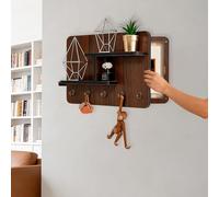 Cache Compteur Electrique Porte Décorative pour Cache-boîtier Disjoncteurs Mural, Cache-tableau Électrique Vintage avec Étagère, Cache-boîtier Fusibles Élégant Dissimulé(Left,45x35cm/17.7x13.7in)