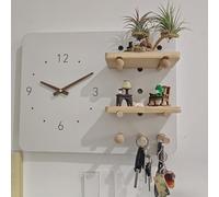 Cache Compteur Electrique Œuvre D'art Multifonctionnelle pour Tableau Électrique, Tableau de Circuit avec Horloge, Couvercle de Disjoncteur avec Support pour Objets(50x40cm(19 3/4x15 3/4"))