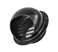 Cache-conduit d'air en acier inoxydable 304 avec design de déflexion de pluie et maille fine pour sèche-linge, salle de bain, cuisine, camping-car, aérations murales extérieures rondes (70 mm)