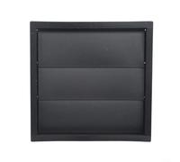 Cache-conduit rond noir de 100 mm avec clapet anti-retour - Sortie d'air extérieure pour salle de bain cuisine extracteur d'air - Grille d'aération à persiennes
