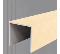 cache-conduits en forme Cache-conduits anti-pluie pour puits, conduites d'eau et conduits d'aération, solin mural extérieur dissimulé, cache-conduits en PVC(A,L W 80 x 12cm/3' x 4.7")