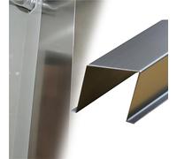 cache-conduits en forme Cache-conduits d'angle en forme de U, solin mural extérieur dissimulé pour tuyaux d'évacuation, conduits muraux, chauffage de conduits(50 x 12 cm/19.7 x 4.7 in)