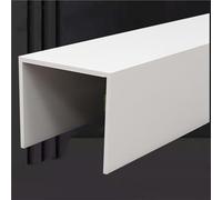 cache-conduits en forme Cache-tuyau décoratif d'intérieur 30, 50, 100, 120, 130 mm, boîtier dissimulé en U pour conduits de chauffage/conduits cachés, cache-tuyau(30 x 10 cm/11.8 x 3.9 in)