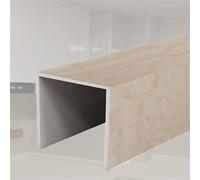 cache-conduits en forme Cache-tuyaux Décoratifs D'intérieur À Peindre, Cache-tuyauterie En U Pour Évier/mur Intérieur/chauffage/douche, Tube Chauffage Étanche(A,L W 30 x 20cm/11.8 x 7.9in)