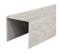 cache-conduits en forme Conduit De Ventilation Extérieur Pouvant Être Peint, Solin Dissimulé Pour Socle D'évier De Salle De Bain/tuyau D'eau/décoratif Intérieur(E,W 5CM/L 30CM)