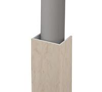 cache-conduits en forme Revêtement De Tuyau Coupe-vent Intérieur De 30 25 20 18 16 12 10 5 Cm De Largeur, De Fermeture De Conduit Mural Décoratif, Revêtement(D,W 12CM/L 60CM)