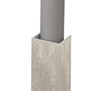 cache-conduits en forme Revêtement De Tuyau Coupe-vent Intérieur De 30 25 20 18 16 12 10 5 Cm De Largeur, De Fermeture De Conduit Mural Décoratif, Revêtement(C,W 9CM/L 60CM)