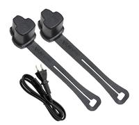 Cache-connecteur de rallonge | Cache-prises à 3 broches | 2 capuchons de sécurité résistants aux intempéries - Pièces de rechange pour cordons de chauffage du bloc moteur, protection d'extrémité du