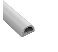 Cache-cordon de sol en PVC pour la gestion des fils d'intérieur sur les surfaces planes Réduit le risque de trébuchement dans les maisons, les bureaux et les ateliers (gris courbe)