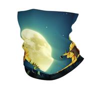 Cache-cou à motif tournesol clair de lune UPF 50+ rafraîchissant, écharpe de protection UV, masque de cyclisme, cache-cou, bandana respirant pour homme et femme, cagoule