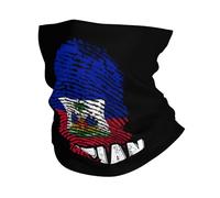 Cache Cou Adn du Drapeau Haïtien Tour De Cou Personnalisé Neck Warmer Durable Bandana pour Motorcycle Adulte Cyclisme