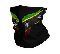 Cache-Cou Aile du Drapeau De Saint-Kitts-Et-Nevis Anti-Solaire Echarpe Gaiter Imprimé Décoration Faciale pour Cyclisme Sports Vélo